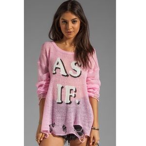 Wildfox White Label As If Lennon Sweater